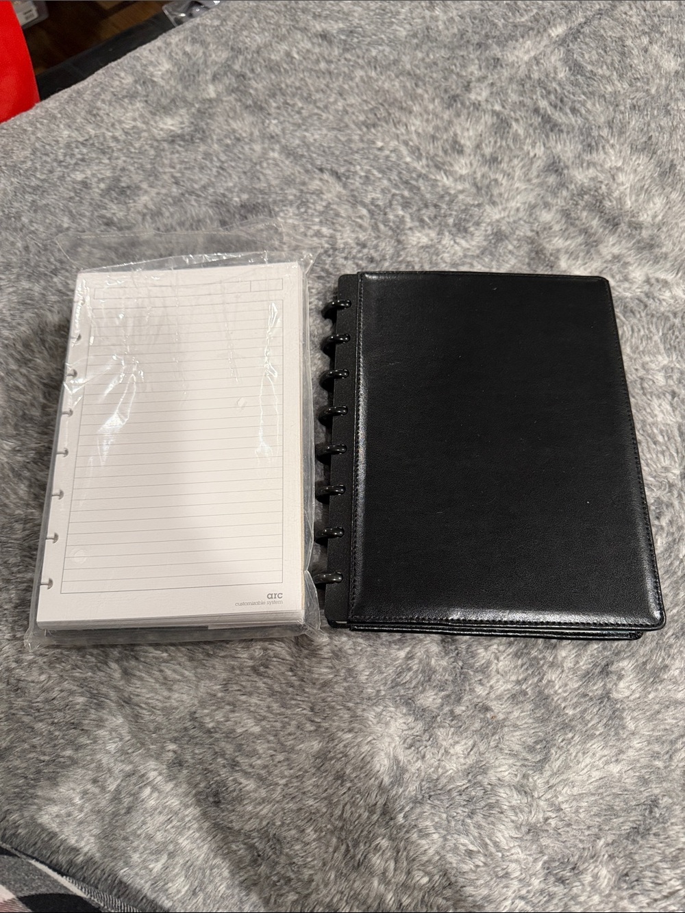 Staples ARC Notebook SystemBlack Tablet Folio Case with Refillable Lined Notepad